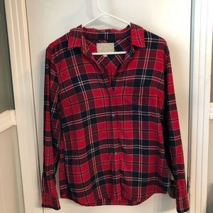 Soft washed Banana Republic Plaid Shirt